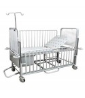 Cama pediátrica (cuna) mecánica con ajuste de altura