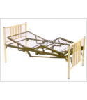 Cama p/hosp. 5 pos. C/cabeceras de tubo esm c/dos manivelas, s/ruedas, s/colchon y s/barandales